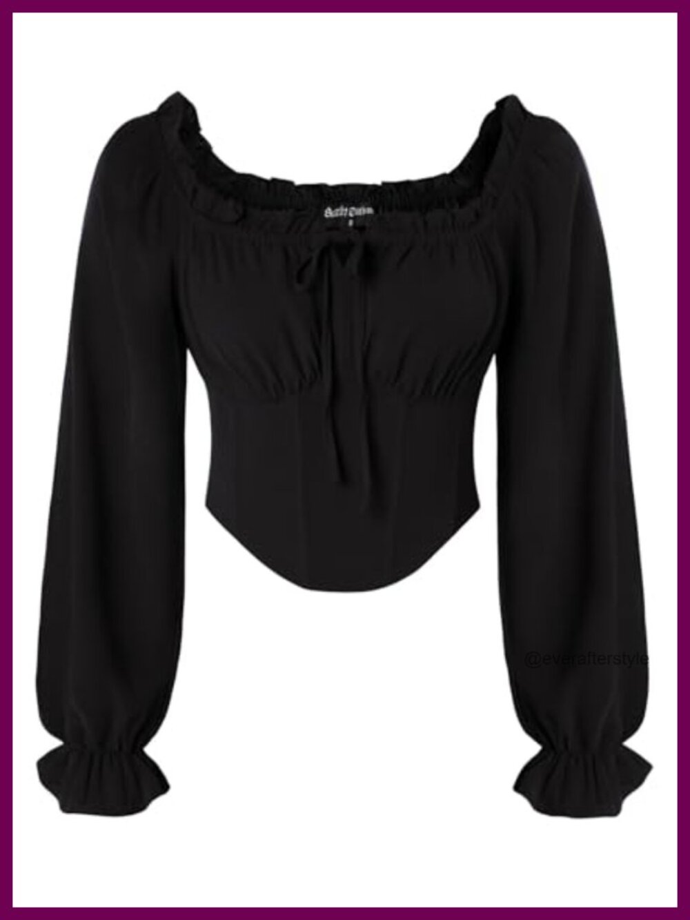 Corset Top Womens Long Sleeve Renaissance Blouse Off Shoulder